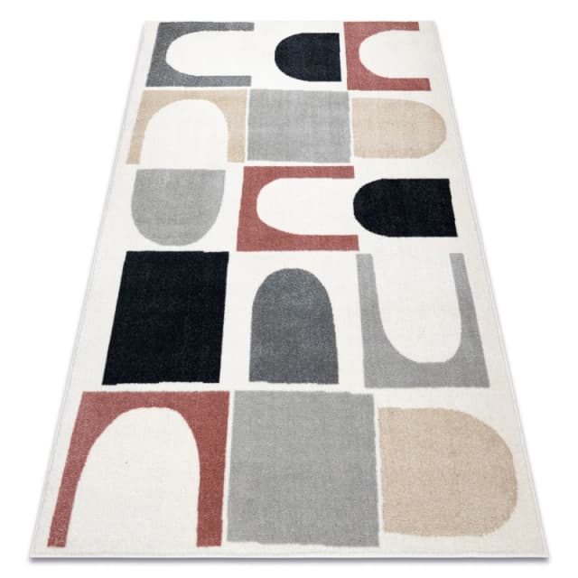 RugsX Fusion Rug in White Size: 160cm x 220cm White Unisex 160cm x 220 cm
