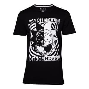 Rick And Morty - Psychedelic Mens Large T-Shirt - Black