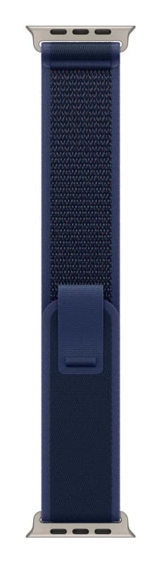 Apple Apple 49mm Blue Trail Loop - M/L - Natural Titanium Finish MXTW3ZM/A