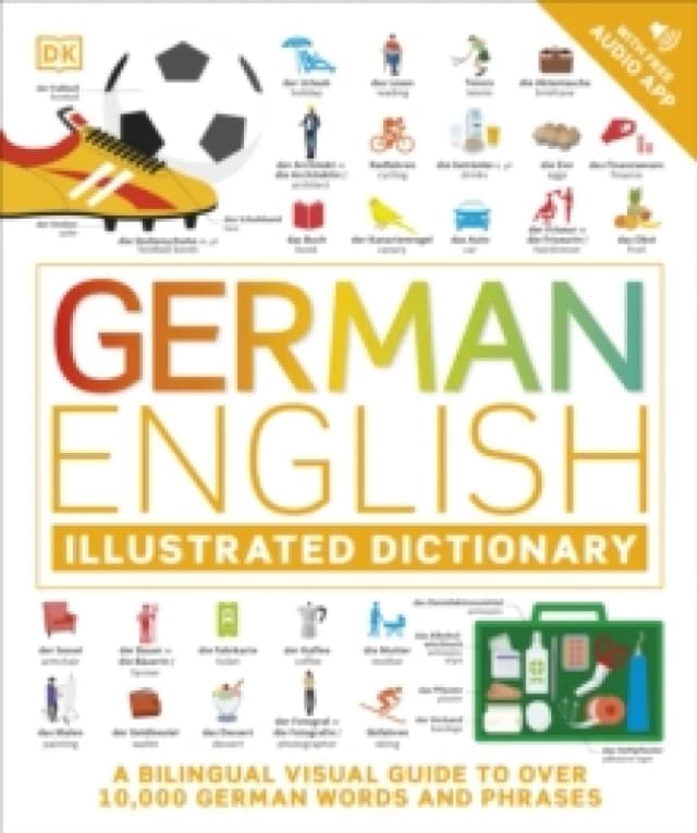 German English Illustrated Dictionary. Paperback Books