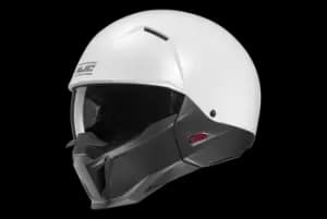 HJC i20 Pearl White / Semi Flat Black Jet Helmet M
