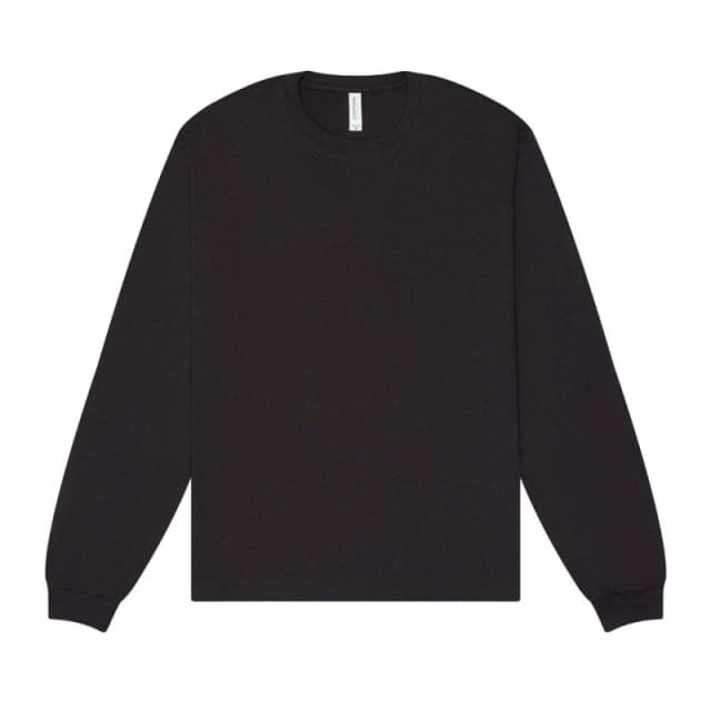 Bella + Canvas Mens Heavyweight Boxy Long-Sleeved T-Shirt in Dark Grey Size: XS Dark Grey Male XS