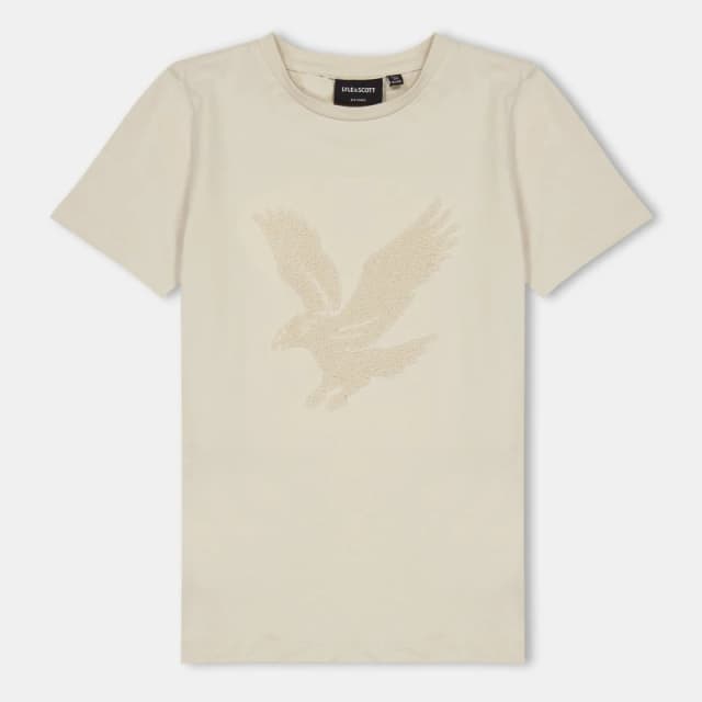 Lyle and Scott Kids Big Logo Regular Fit T-Shirt Putty W503 male 8-9Y