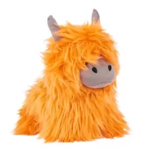 Highland Cow Shaggy Door Stop Orange