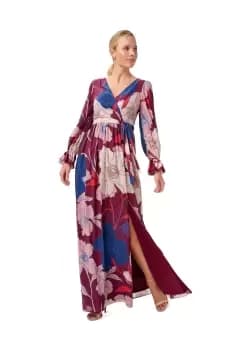 Printed Chiffon Gown