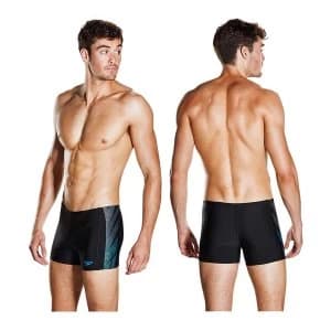 Speedo Placement Panel Aquashort Black/Grey/Blue 30"