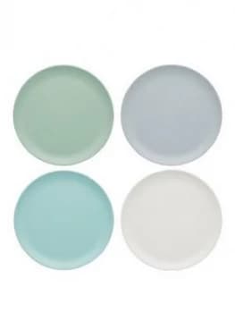 Kitchencraft Colourworks Classic ; Set Of 4 Melamine Side Plates