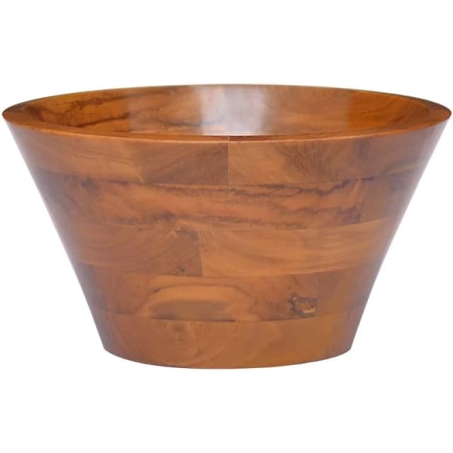 VIDAXL Basin Solid Teak Wood Φ40x20cm Vidaxl 8720286326657