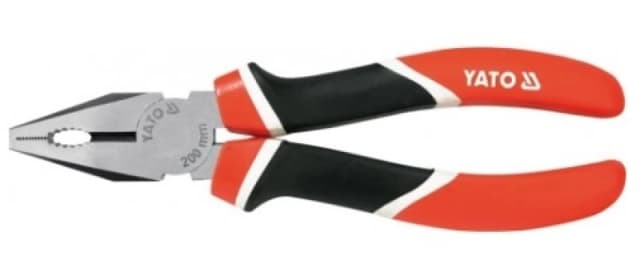 YATO YT-1942 Combination Pliers Length: 200mm, Chrome Vanadium Steel Chrome Vanadium Steel Combination Pliers (4700)