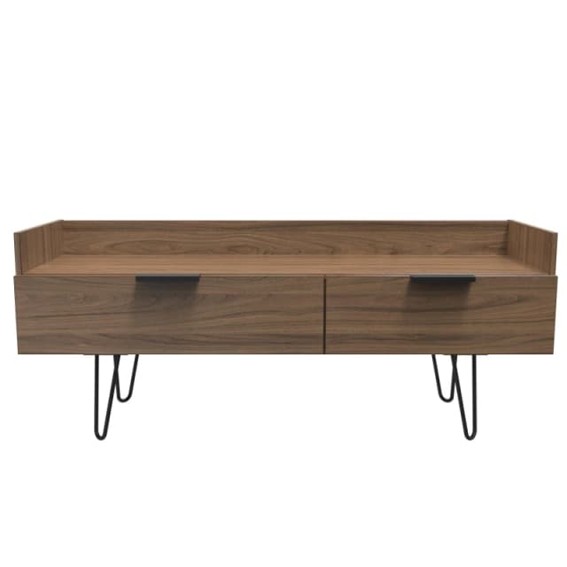 Fuji 2 Drawer TV Unit In Carini Walnut (Ready Assembled)