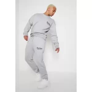 I Saw It First Mens Embroidered Graphic - Grey