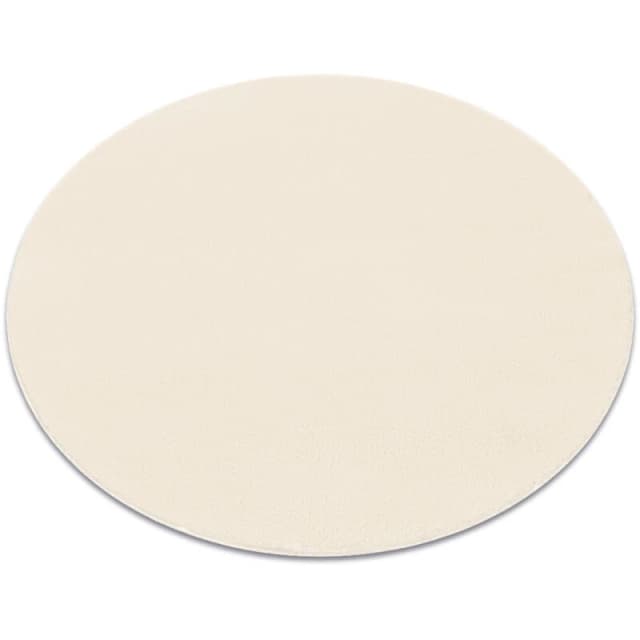 RugsX Modern Washing Carpet Lindo Circle Cream, Anti-Slip, Shaggy Circle 100 Cm