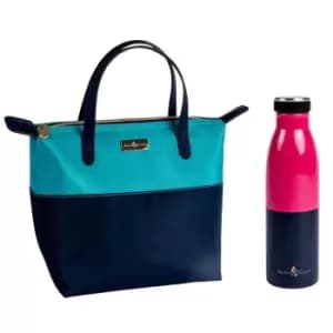 Beau & Elliot Colour Block Insulated Lunch Tote & Insulated Drinks Bottle