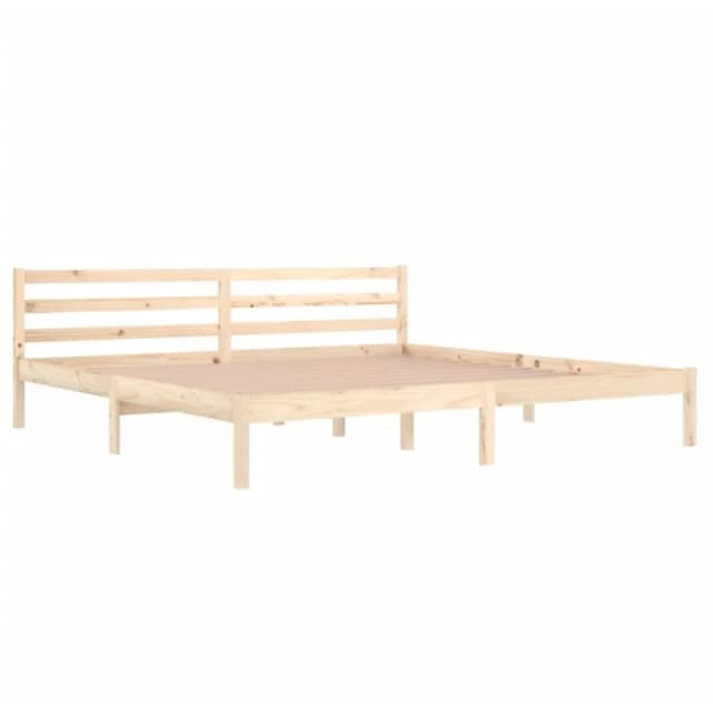 VIDAXL Bed Frame without Mattress Solid Wood Pine 200x200cm Vidaxl 8720286877784