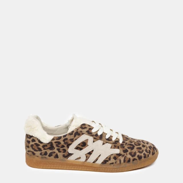 Steve Madden Womens Elora Low-Top Trainers Leopard female 4 (37)
