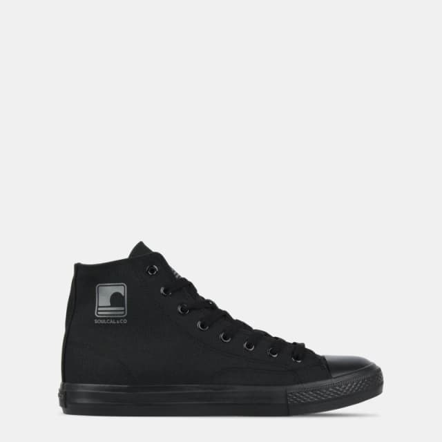 SoulCal Canvas High Mens Trainers - Black 6