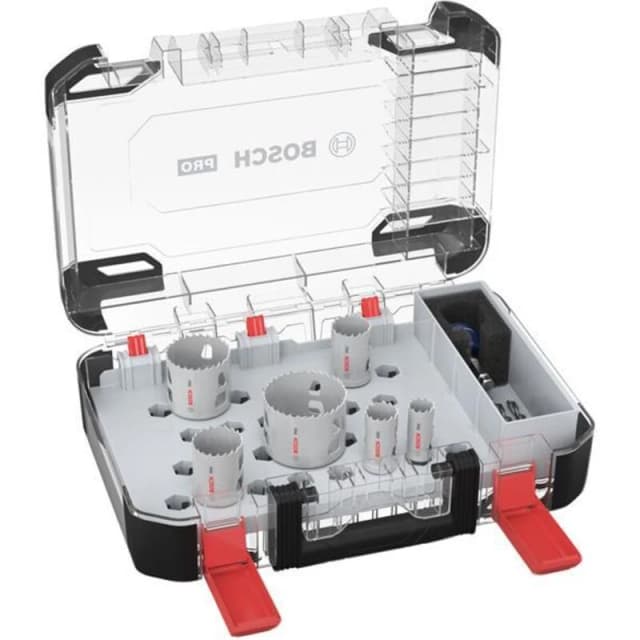 Bosch PRO 9 Piece Multi Material PC Plus Hole Saw Set 2608594427