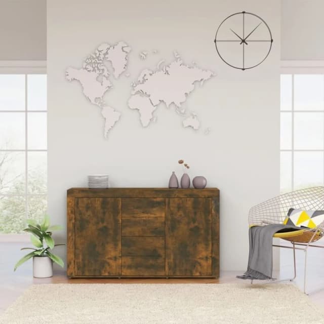 VIDAXL Sideboard Smoked Oak 120x36x69cm Engineered Wood Vidaxl 8720286952764