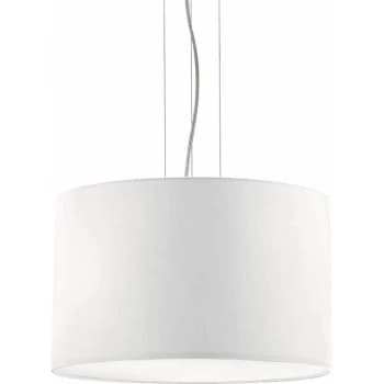 Ideal Lux Lighting - Ideal Lux Wheel - 3 Light Small Round Ceiling Pendant White, E27