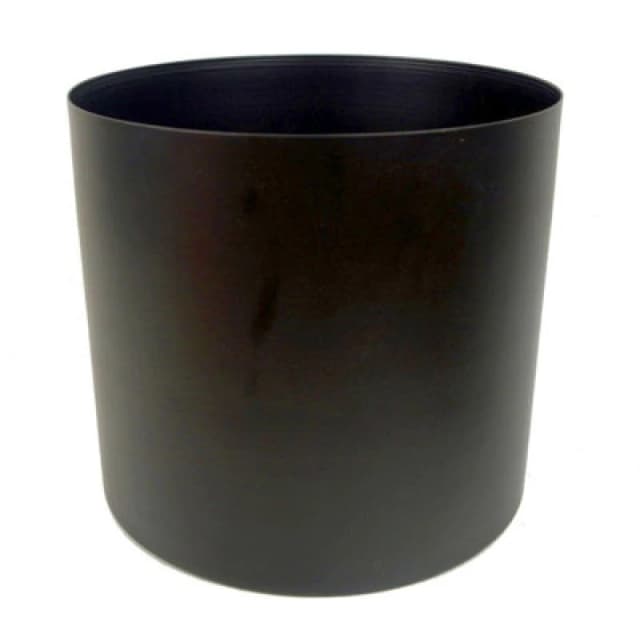 Leaf Modern Metal Planter 18Cm Smooth Black