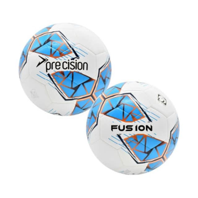 Precision Fusion Fifa Basic Training Ball White/cyan/orange/grey (5)