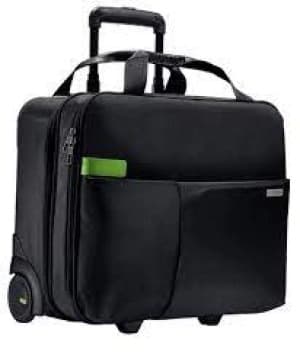Leitz Black Complete 2-wheel Hand Luggage Trolley Smart Traveller