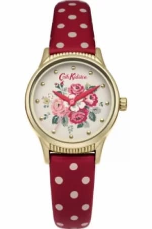 Ladies Cath Kidston Forest Bunch Red Spot Strap Watch CKL012RG
