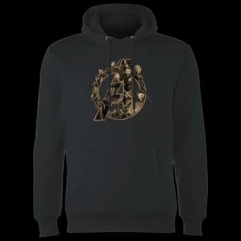 Marvel Avengers Infinity War Avengers Logo Hoodie - Black - S
