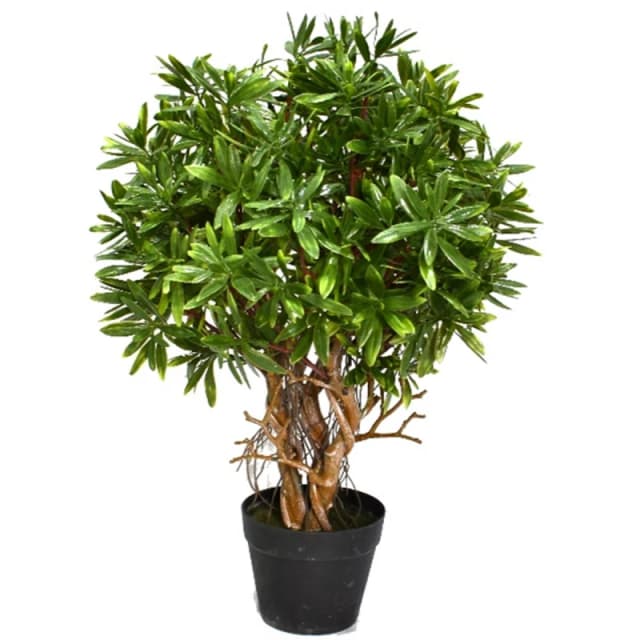 N/A 45cm Fire Retardant Mini Ficus Topiary Ball Plant
