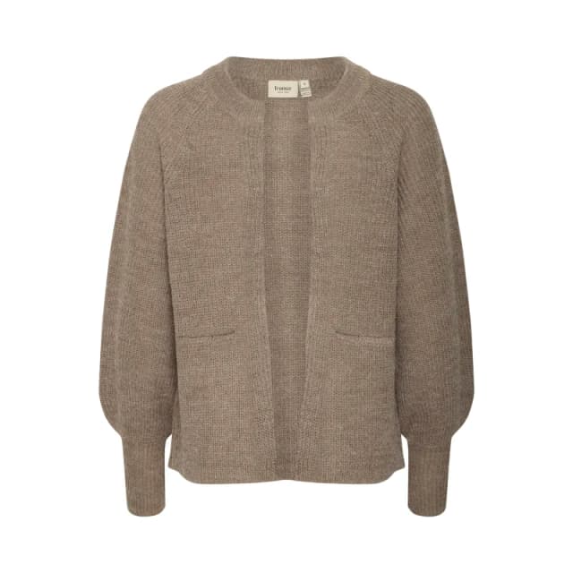 fransa Womens cardigan fransa Eretta 4 Beige Female 2XL