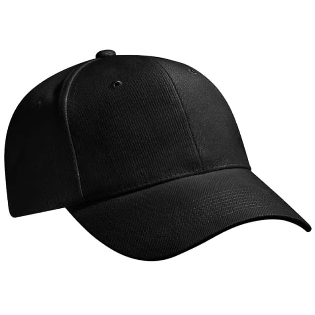 Beechfield Beechfield Men Pro-Style Heavy Brushed Cotton Baseball Cap Headwear Pack of 2 in Black One Size Male 5059269088378