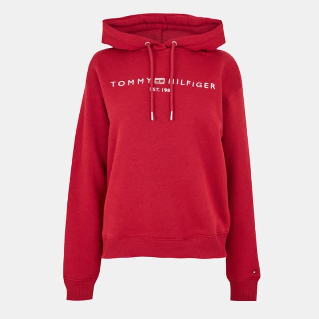 Tommy Hilfiger REGULAR FIT MODERN HOODIE Regatta Red female 10 (S)