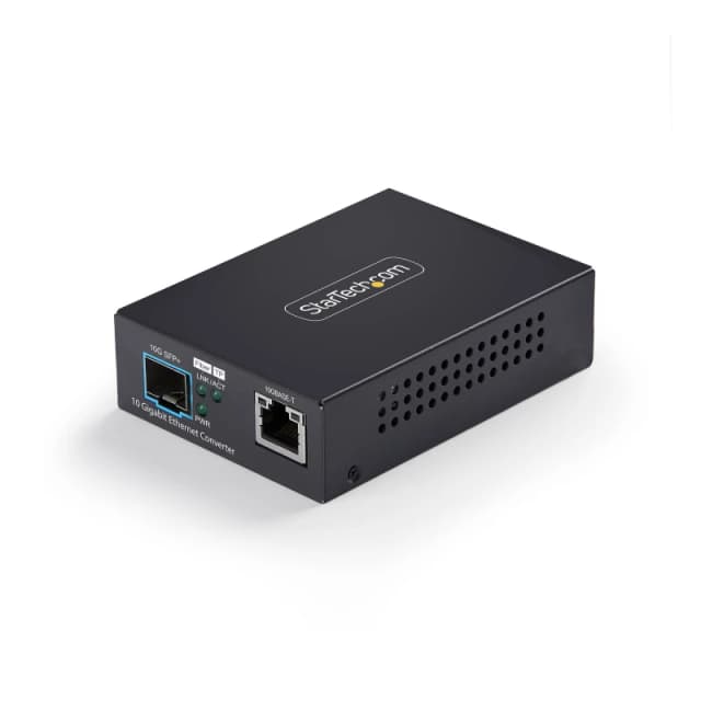 StarTech.com 10GbE SFP+ Fiber Media Converter. 10 Gigabit Ethernet RJ-