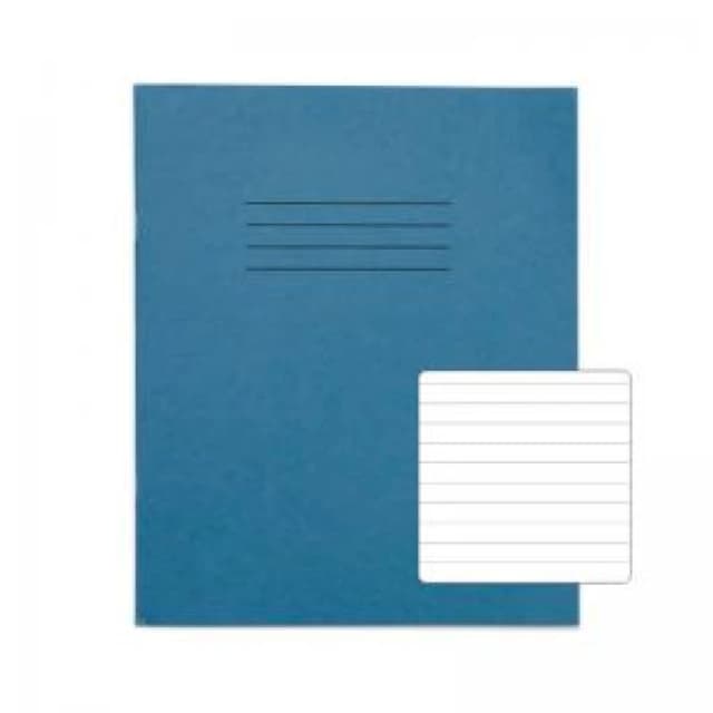 RHINO 8 x 6.5 Exercise Book 32 Pages 16 Leaf Light Blue 8mm Lined VTSRVEX1421816
