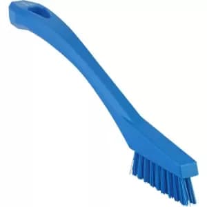 Vikan Detail brush, extra hard, pack of 10, blue