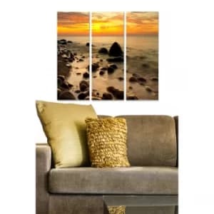 MDF95279905 Multicolor Decorative MDF Painting (3 Pieces)