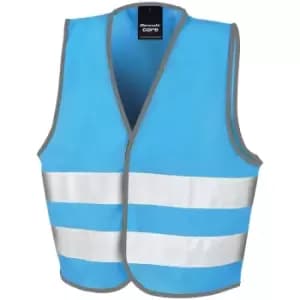 Result Childrens/Kids Enhanced Hi-Vis Vest (L) (Sky Blue) - Sky Blue