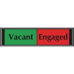 Sliding Sign VacantEngaged Self Adhesive High quality PVC wtth sliding