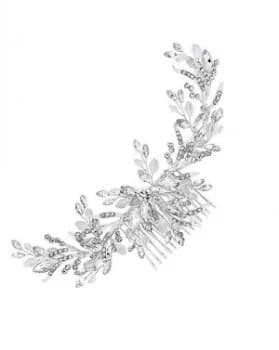 Jon Richard Silver Beaded Wreath Comb