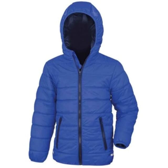 Result Core Soft Padded Jacket in Mid Blue Size: 3-4 Years Mid Blue Unisex 3-4 Years
