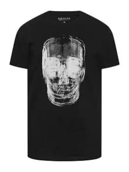 BadRhino X-ray Skull T-Shirt - Black, Size 3XL, Men