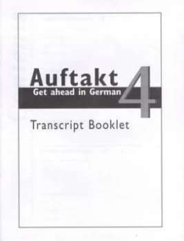 Auftakt 4 Transcript Booklet by Open University Paperback