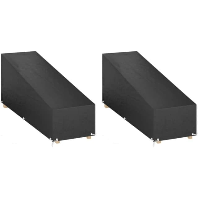 VIDAXL Vidaxl - Sunlounger Covers 2 pcs 12 Eyelets 205x75x40/70cm Polyethylene 8720845747565