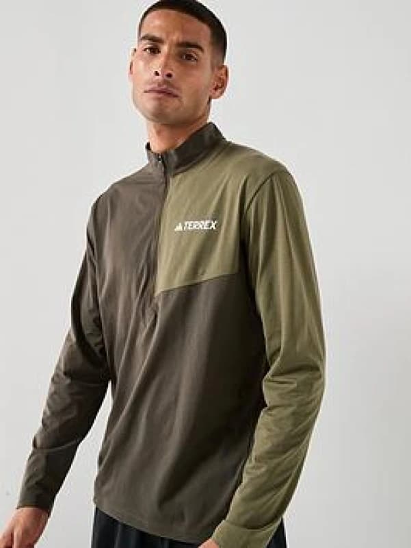 Long Sleeve Jersey adidas Terrex Multi Vert Male XL