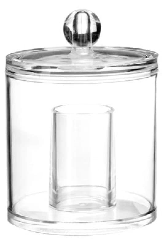 Premier Housewares Clear Organiser Cotton Ball And Bud Organiser Clear