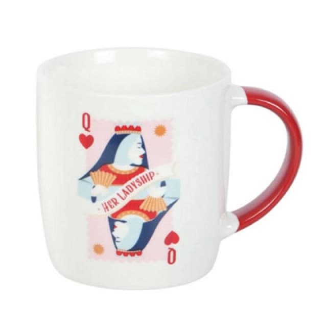 Something Different Something Different Her Ladyship Playing Card Mug in White White One Size Unisex 5063693979645