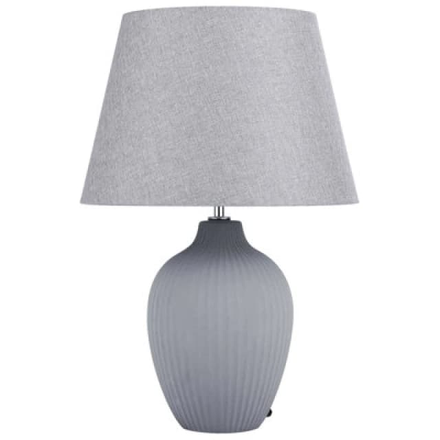 Beliani Table Lamp Fergus Ceramic Grey