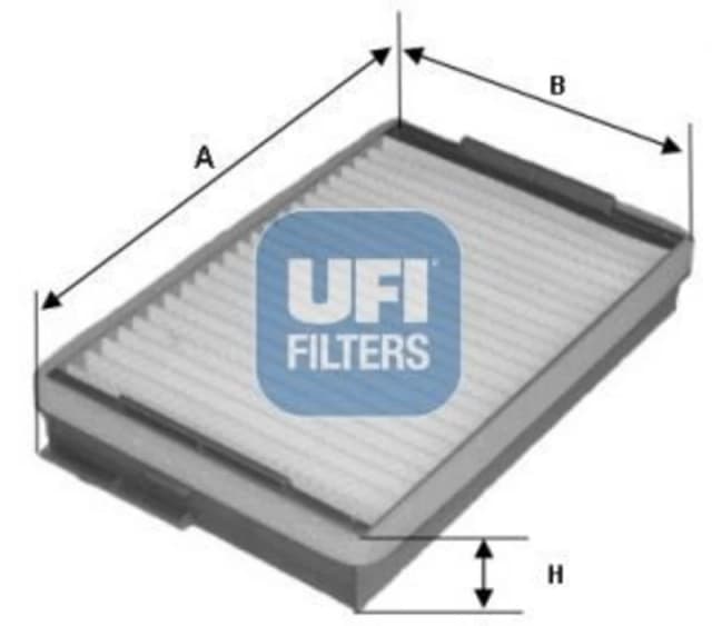 UFI 53.139.00 Pollen filter Particulate Filter 262 166 40 Filter, interior air (424)