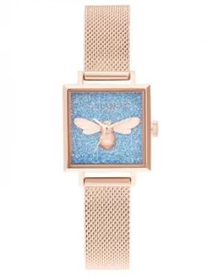 Olivia Burton Ladies Glitter Lucky Bee Watch OB16FB12