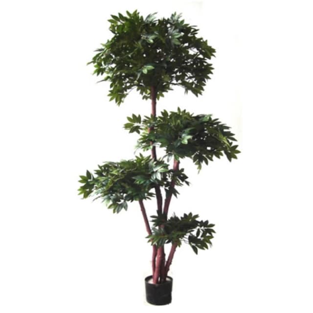 N/A 180cm Fire Retardant Lychee Ball Tree with 3774 Leaves and Natural Trunk